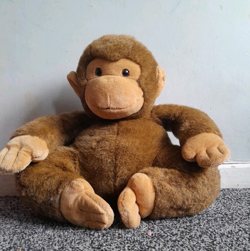 Monkey stuffed plush 40cm vgc - monkey,