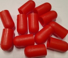 Scaffold Clamp Fitting Caps 12mm  RED Thread Protectors - Site Safety  (100)