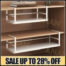 Adjustable Under Shelf Storage Basket Extendable Kitchen Cabinet Organizer Rack