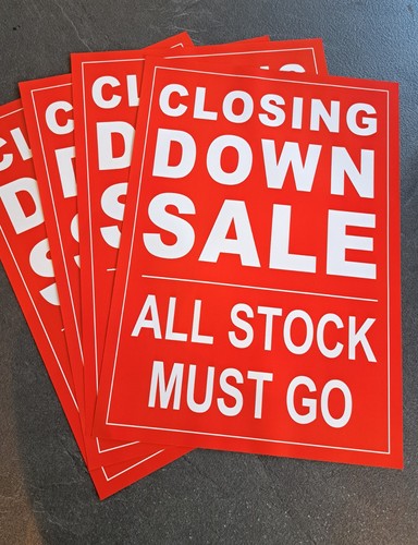 Closing down sale - closing,