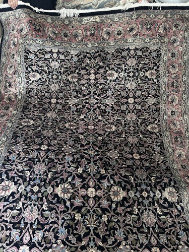 Hand knotted large wool rug - large,