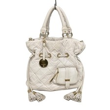 LANCEL - White Leather
