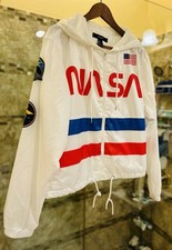 New NASA Wind Breaker Rain Sports Autletic Jacket Top Size Medium Unisex NWT