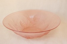 Art Deco Large Frosted Pink