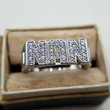 Sterling Silver & Cubic Zirconia NAN Ring