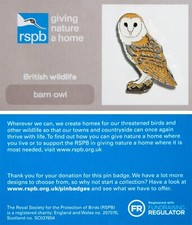 RSPB Pin Badge GNaH Barn Owl V.1 (2015 Release) P00920