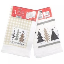 Tea Towels Terry Cotton 3 Pack