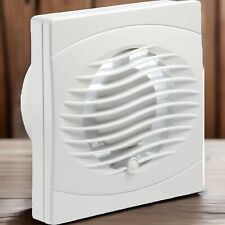 Intervent Bathroom Extractor Fan with Timer 100mm 4" WC Toilet - White BVF100T