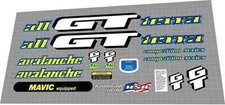 1998 pantera yellow decals - gt,