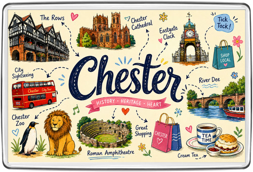 Chester landmarks fridge - chester,