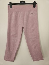 USA Pro Pink Seamless Crop Gym Leggings – Size 12