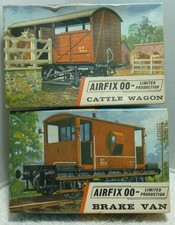 Airfix Kit x 2 Cattle Wagon &