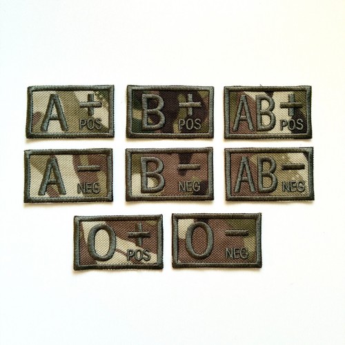 Embroidered blood group - embroidered,