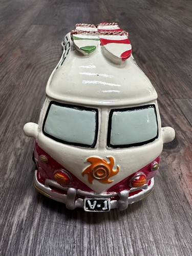 Hand painted ceramic camper - hand-painted,
