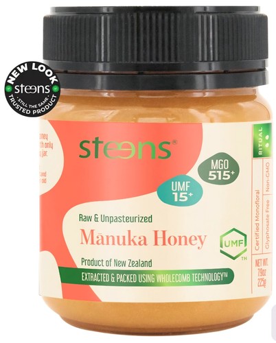 Steens raw manuka honey - steens, umf15+
