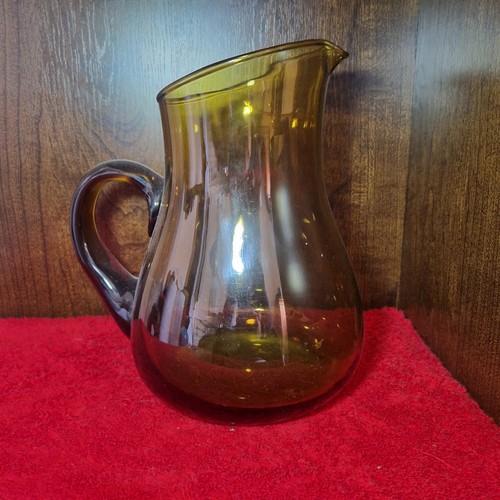 Vintage amber glass - vintage, jug