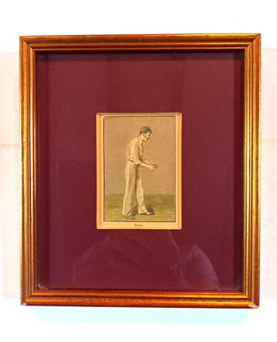 Framed antique print a - of,