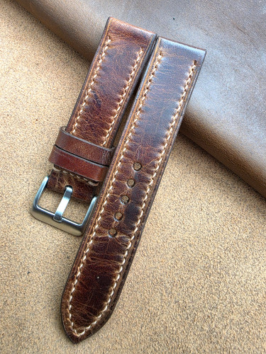 20mm handmade leather watch - 20mm,
