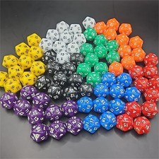 Poly Dice D20's. Various Single Colours And Packs of 20mm TWENTY sided Dice