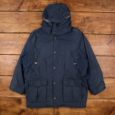 Vintage L.L.Bean Outdoor Coat L 80s Parka USA Made Blue