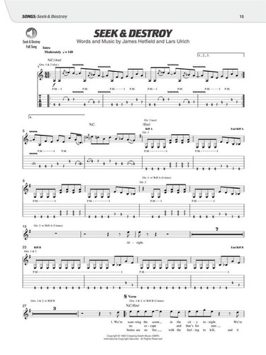 Play like metallica - play, and