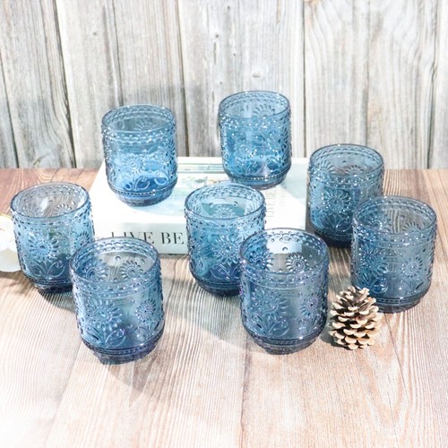Coloured embossed glass - embossed,