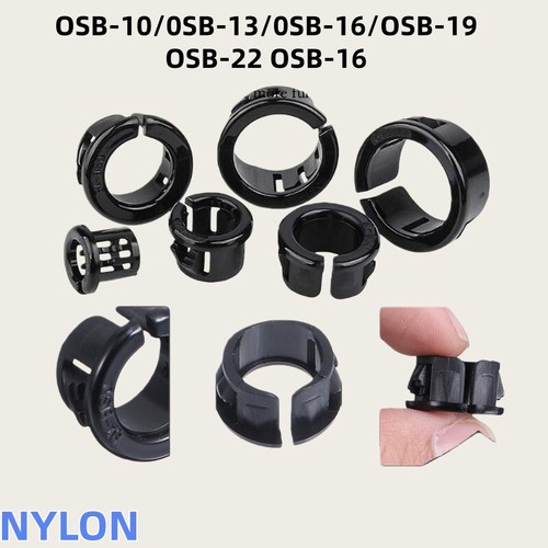 Osb 10mm 26mm black nylon - nylon, snap