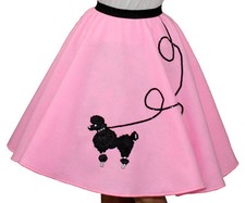 Pink FELT 50s Poodle Skirt _