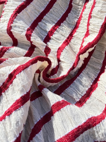 Red striped textured - red,