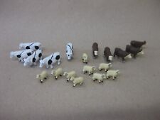 Dolls House / Model Railway Accessories~ Miniature Farm Animals~ 10 Cows 9 Sheep