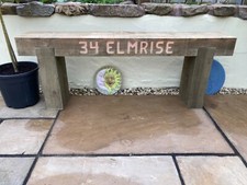 3 Seater Engraved Wooden