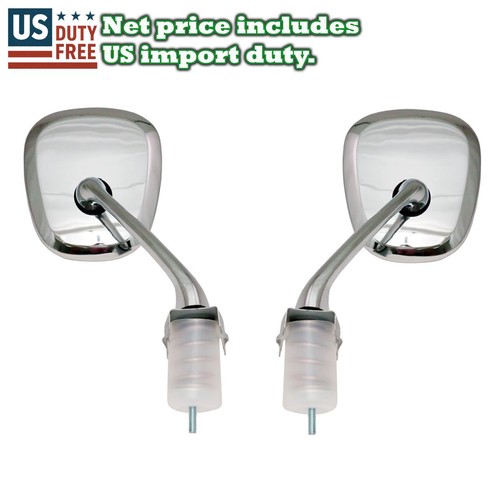 Chrome steel pair fender - chrome,