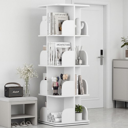 Tier rotating bookshelf - 4-tier,