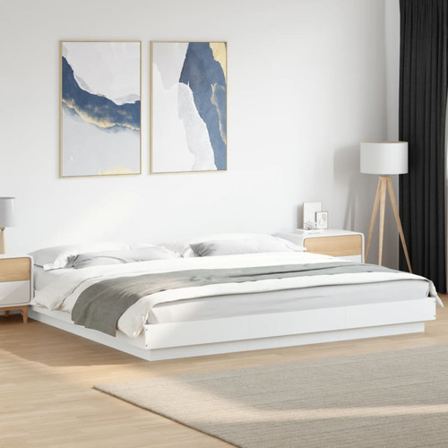 Bed frame white super king - frame,