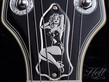 PIN-UP Brass Truss Rod Cover. Fits most Gibson, Les Paul, SG + more