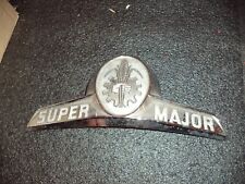 Fordson Super Major Tractor Badge for bonnet Nose cone J Fry Spare Parts Used