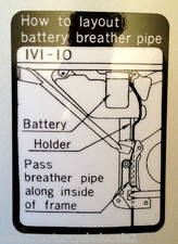 YAMAHA RSX100 BATTERY BREATHER