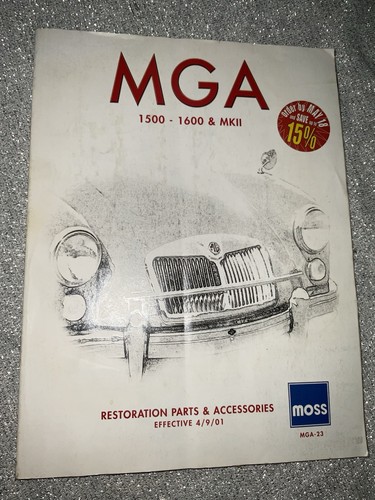 Vintage moss motors - mga, 1500