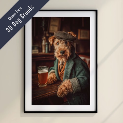 Funny dog drinking beer the - funny,