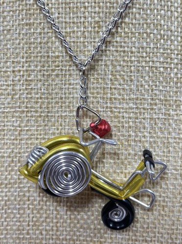 Retro aluminium wire scooter - wire,