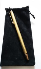 Single metal divining dowsing rod pen in pouch.