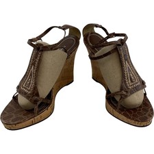 Nine West Embroidered Brown