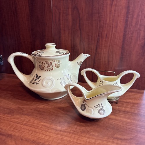Yellow teapot cream sugar - yellow, usa