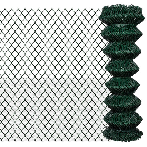 Chain link fence 8x15m green - fence, 0.8x15m