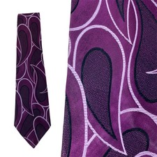 VINTAGE 60s Purple Paisley