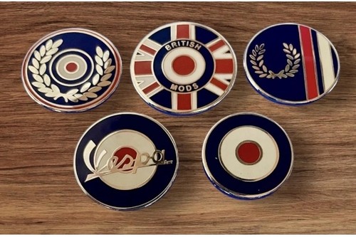 Mod pin badges fred - mod, perry