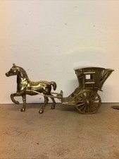 Brass horse hackney - &, carriage