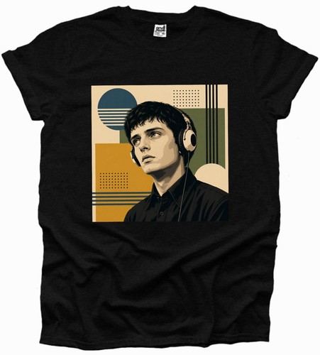 Ian curtis wearing headphones - curtis,