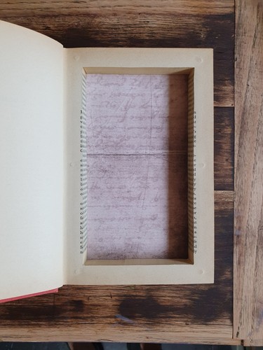Handmade secret compartment