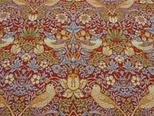 WILLIAM MORRIS STRAWBERRY THIEF TAPESTRY FABRIC Upholstery Cushion Curtain